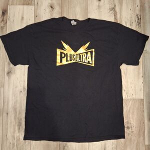 My Hero Academia Plus Ultra Black T Shirt Men Size XL